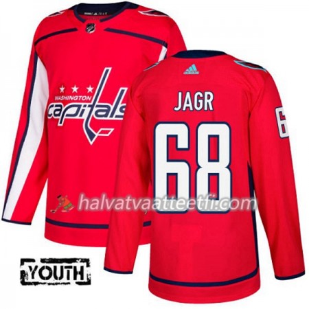 Lasten NHL Washington Capitals Pelipaita Jaromir Jagr 68 Adidas 2017-2018 Punainen Authentic